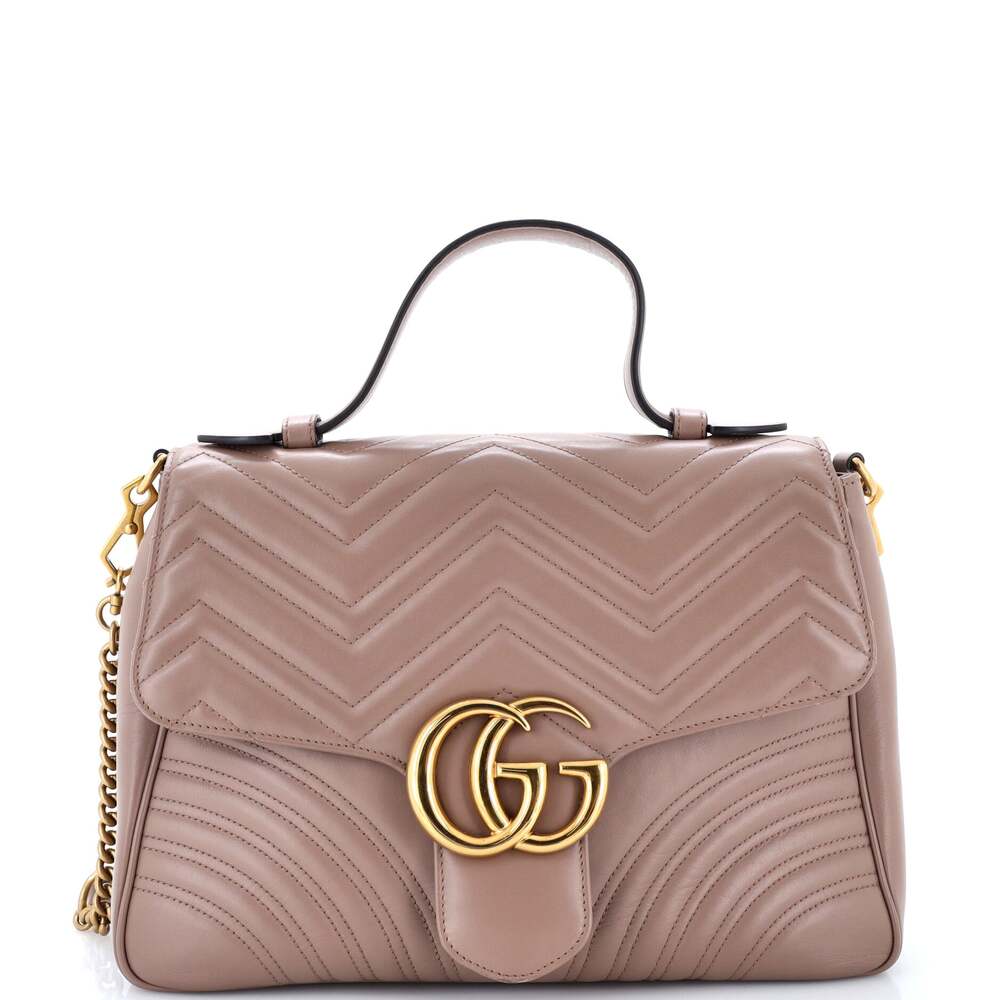 Gucci Gg Marmont Top Handle Flap Bag #303336G18B